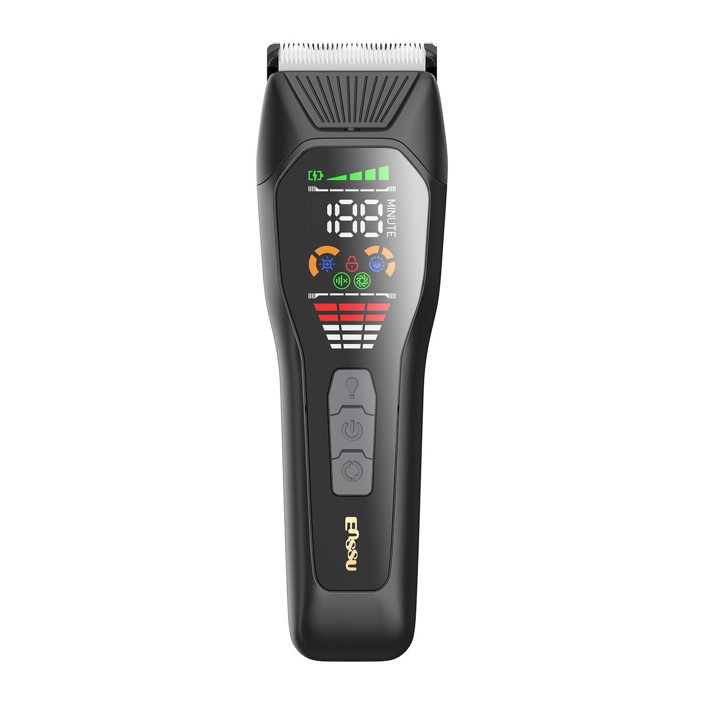 Professional  6500rpm powerful motor, 2-stage rotation Men Hair Clippers  large LED screen, safety lock Hair Trimmer