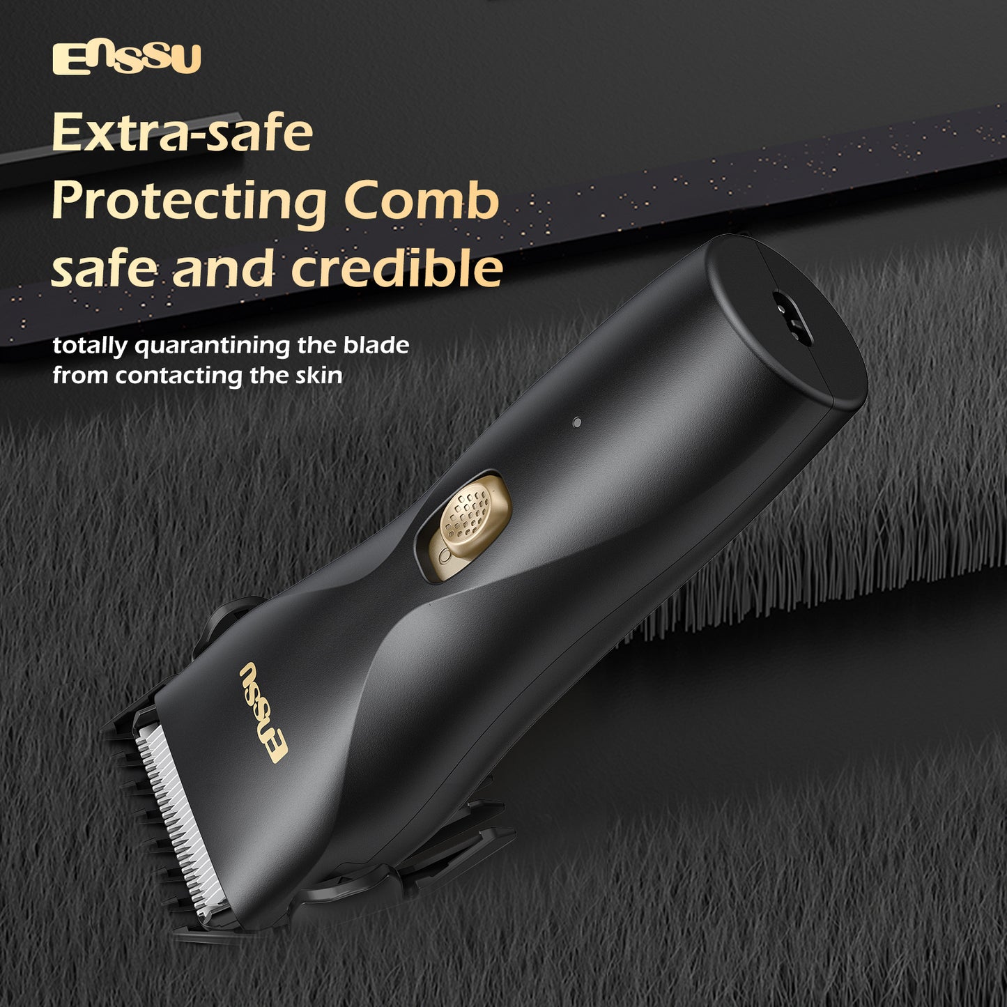 ENSSU Hair Clippers, Ball Trimmer, Waterproof Men Body Hair Trimmer, Cordless Hair Cutting Kit for Head, Rechargeable Home Barber Haircut Trimmer for Kids/Men/Boys/Adults