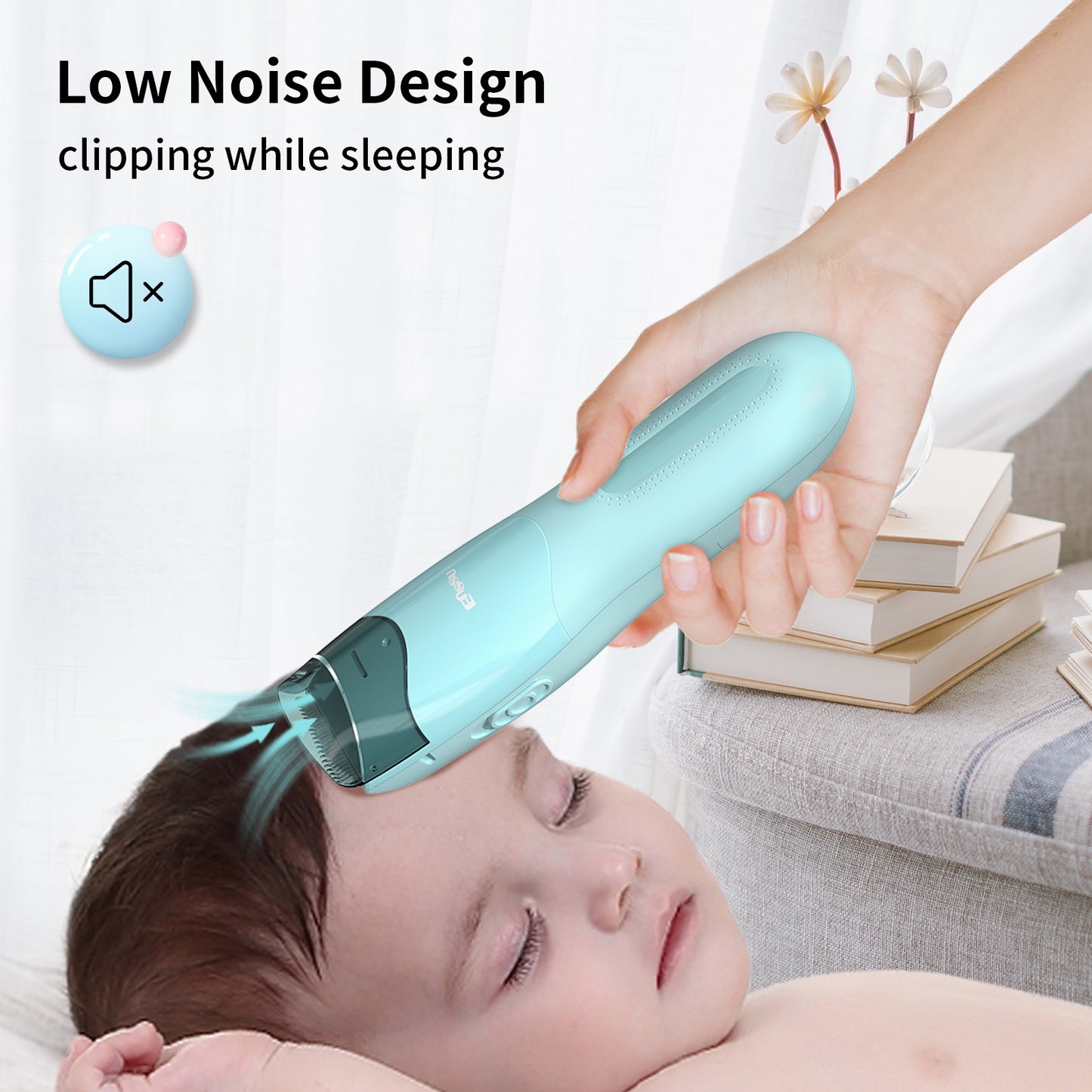 Auto-Vacuum Baby Hair Clipper