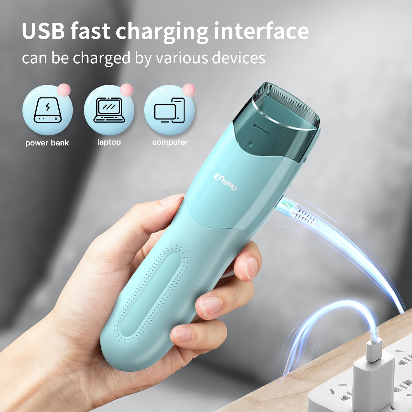 Auto-Vacuum Baby Hair Clipper